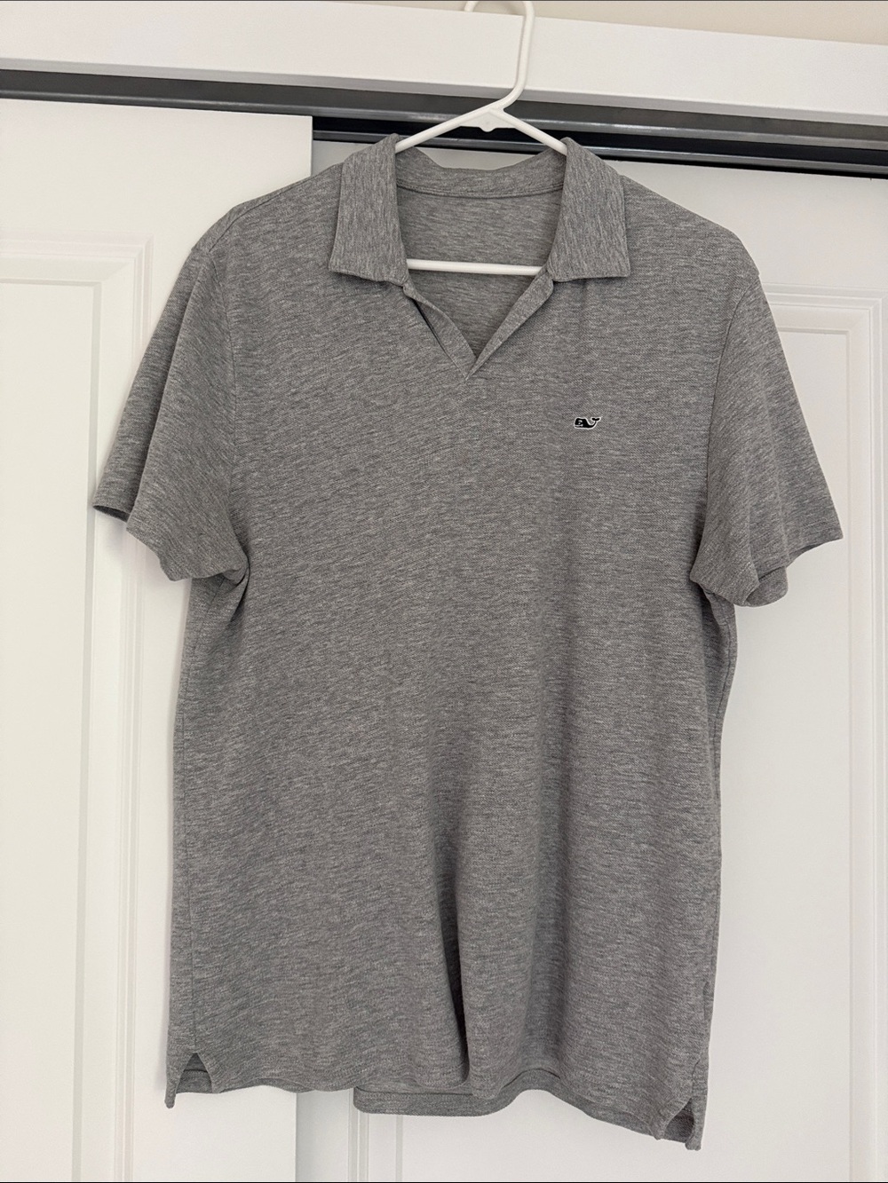 Vineyard Vines Heather Gray Short-Sleeve Polo